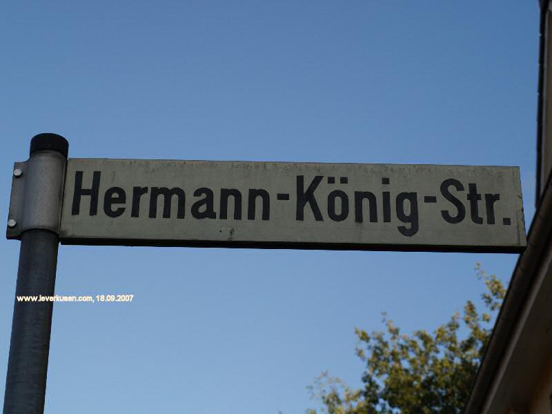 Foto der Hermann-König-Str.: Straßenschild Hermann-König-Str.