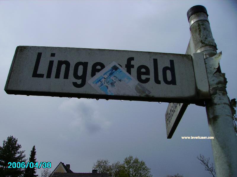 Straßenschild Lingenfeld