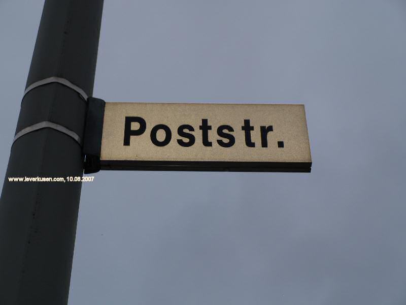 Foto der Poststr.: Straßenschild Poststraße