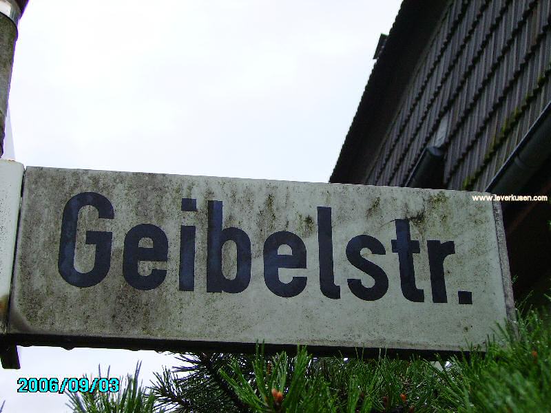 Foto der Geibelstr.: Straßenschild Geibelstr.