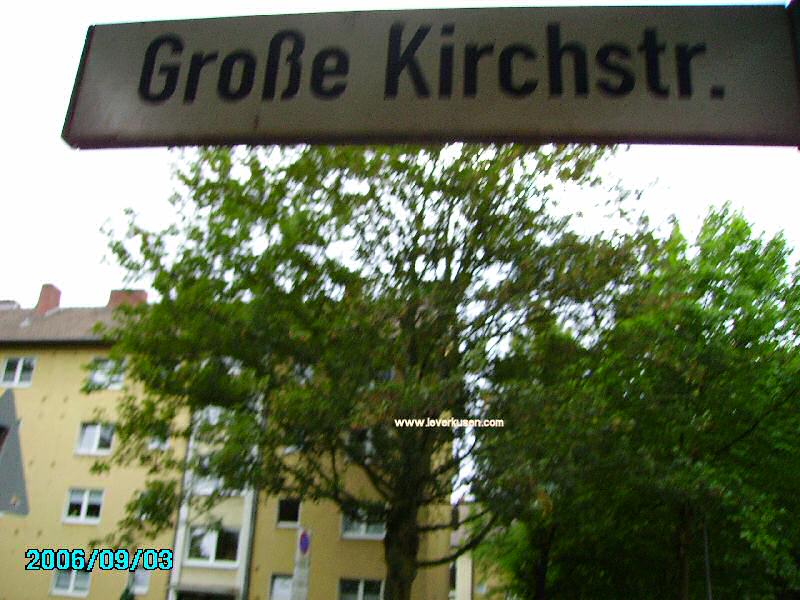 Straßenschild Große Kirchstraße