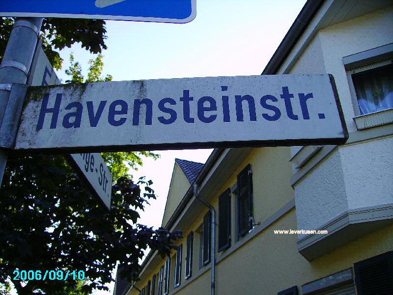 Straßenschild Havensteinstr.