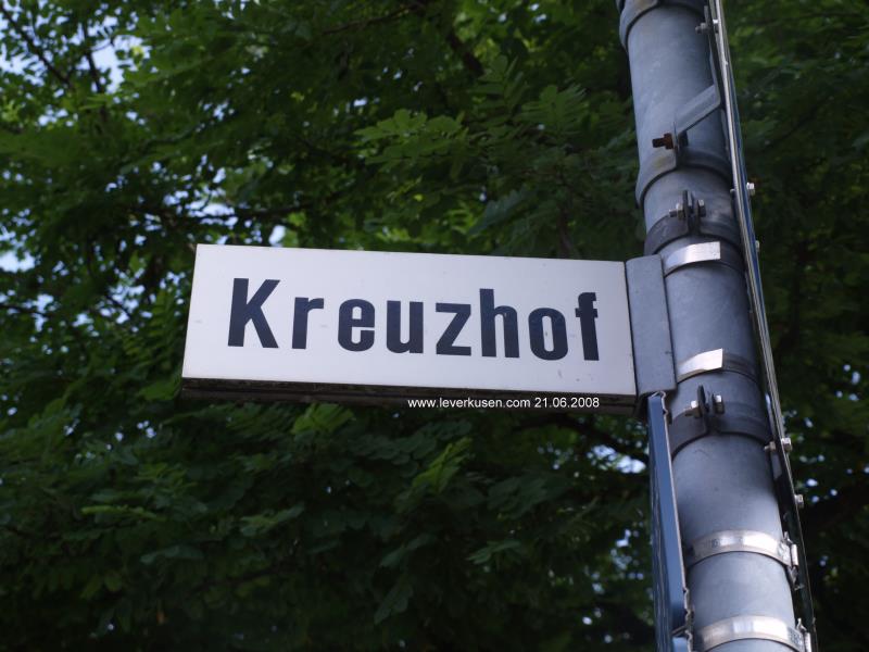 Straßenschild Kreuzhof