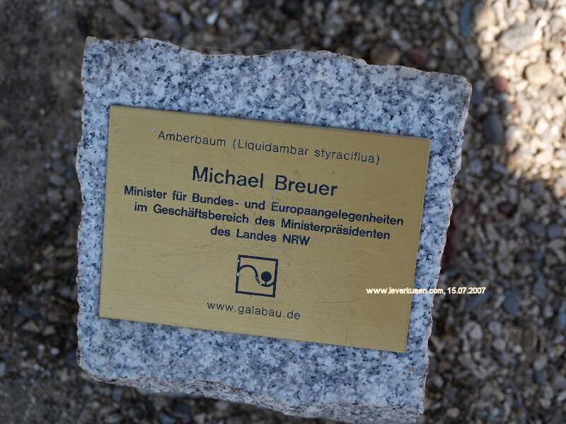 Laga-Baumpate: Michael Breuer (Schild)