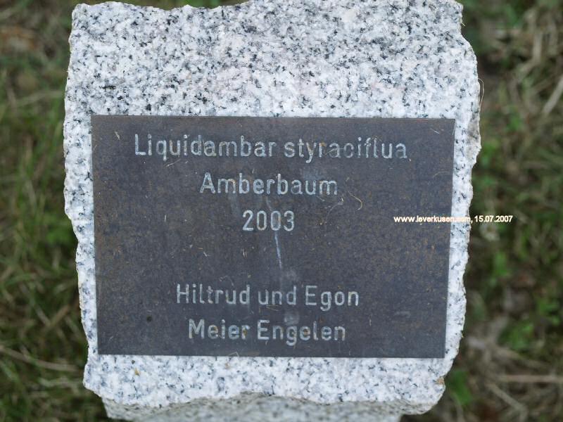 Laga-Baumpate: Hildtrud und Egon Meier-Engelen (Schild)