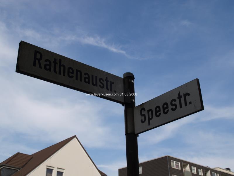 Foto der Rathenaustraße: Straßenschild Rathenaustr.