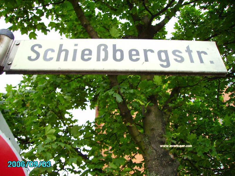 Foto der Schießbergstr.: Straßenschild Schießbergstraße