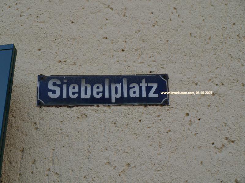 Foto der Siebelplatz: Straßenschild Siebelplatz