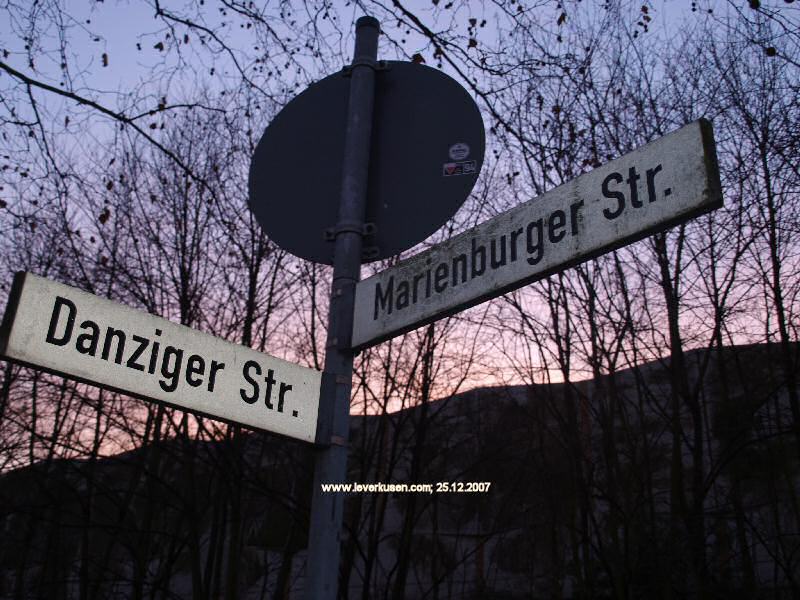 Foto der Danziger Str.: Straßenschild Danziger Str.