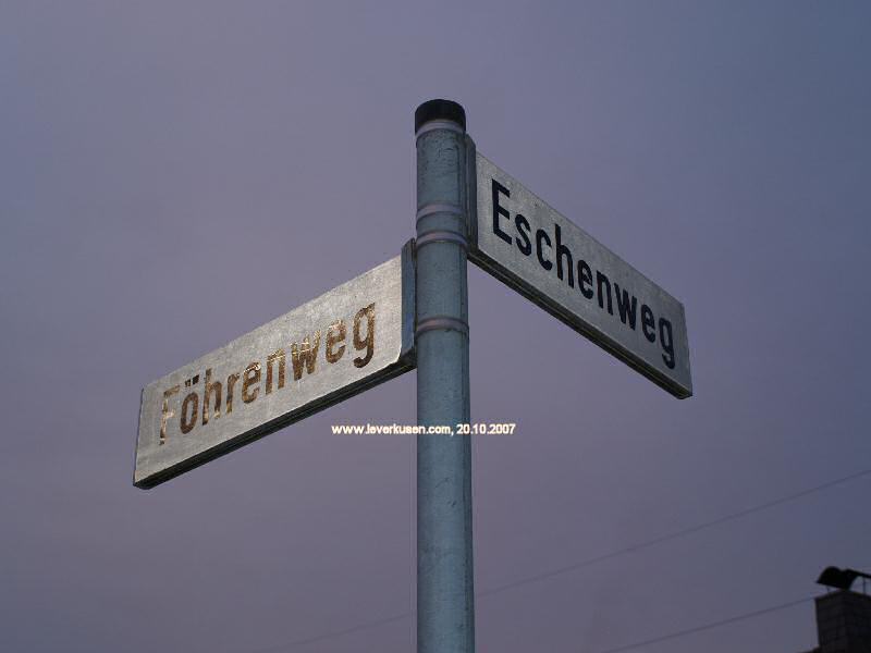 Foto der Eschenweg: Straßenschild Eschenweg