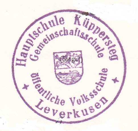 Siegel der Hauptschule Küppersteg (28 k)