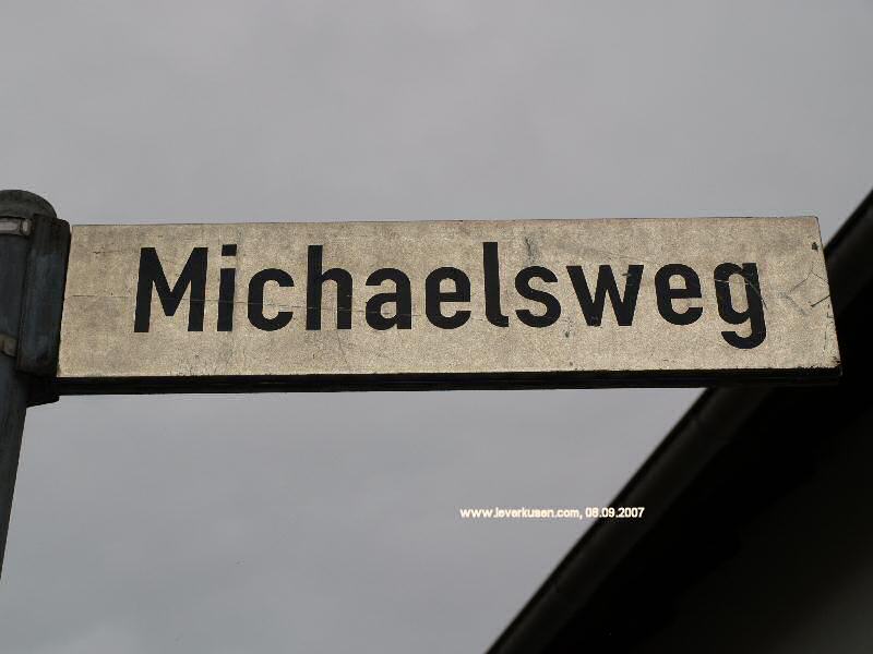 Straßenschild Michaelsweg