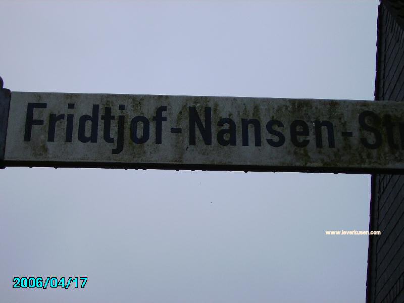 Foto der Fridtjof-Nansen-Str.: Straßenschild Fridtjof-Nansen-Straße
