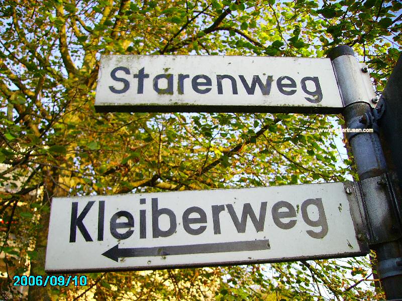 Foto der Kleiberweg: Straßenschild Kleiberweg