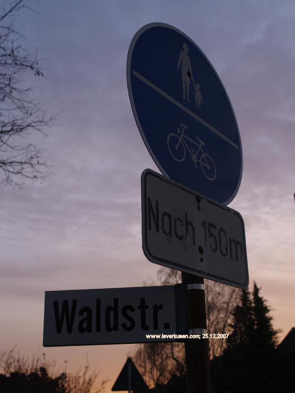 Foto der Waldstr.: Straßenschild Waldstr.