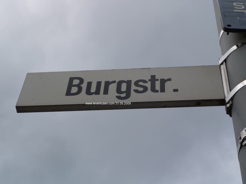 Foto der Burgstraße: Straßenschild Burgstr.