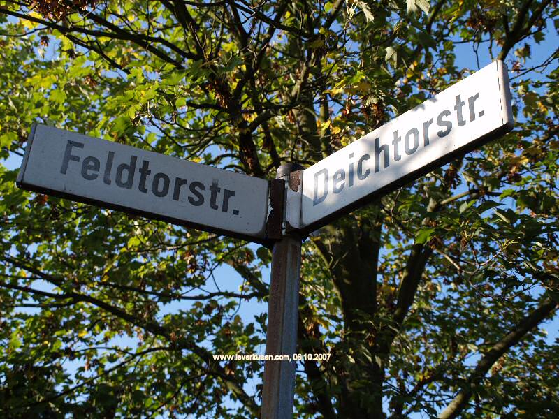 Foto der Feldtorstr.: Straßenschild Feldtorstr.