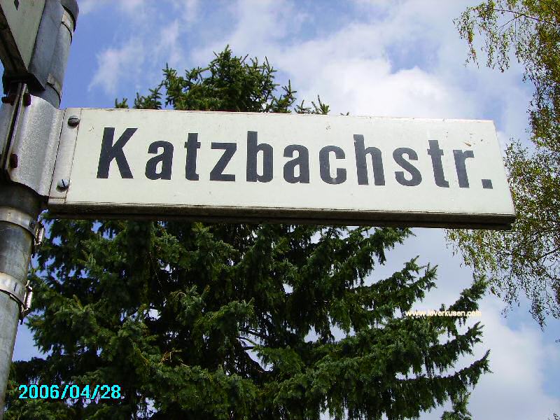 Straßenschild Katzbachstr.