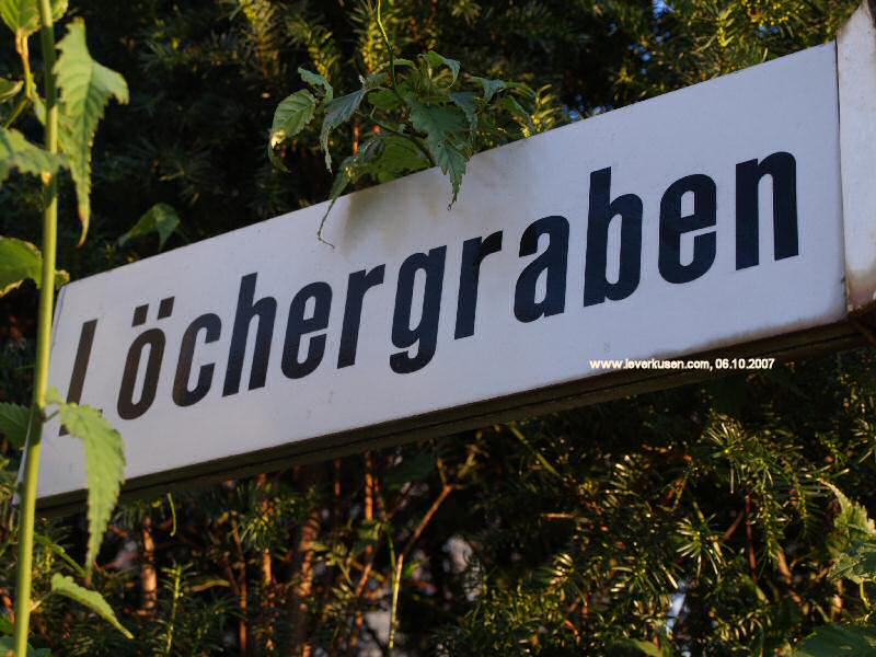 Foto der Löchergraben: Straßenschild Löchergraben