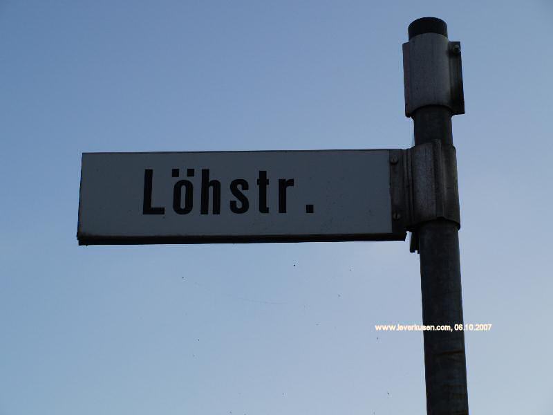 Foto der Löhstr.: Straßenschild Löhstr.