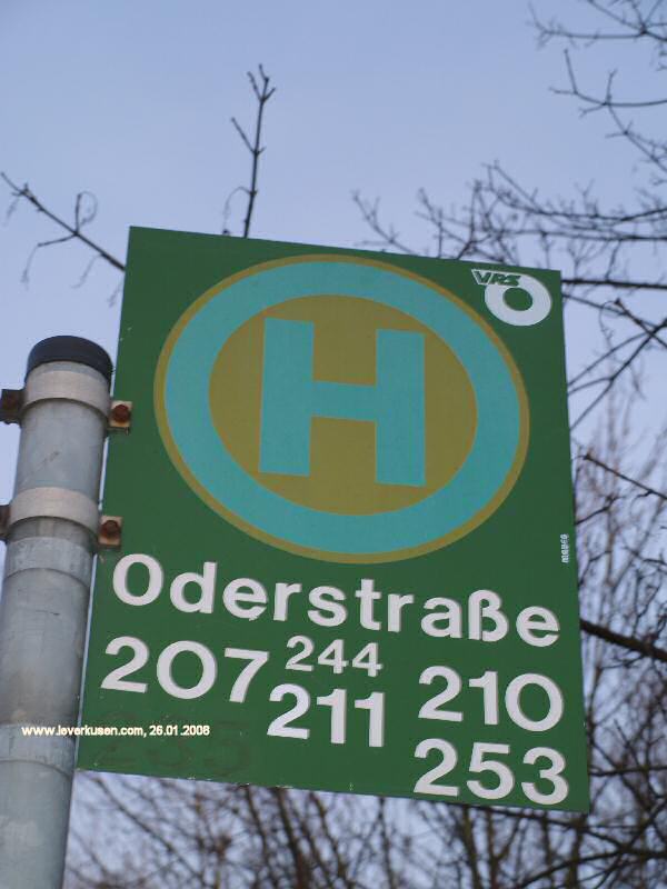 Foto der Oderstr.: Bushaltestelle Oderstr.