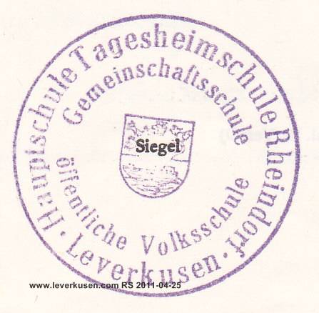 Siegel der Tagesheimschule Rheindorf (28 k)