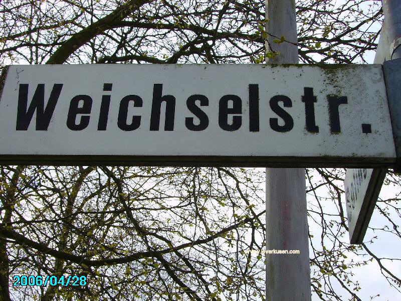 Foto der Weichselstr.: Straßenschild Weichselstr.