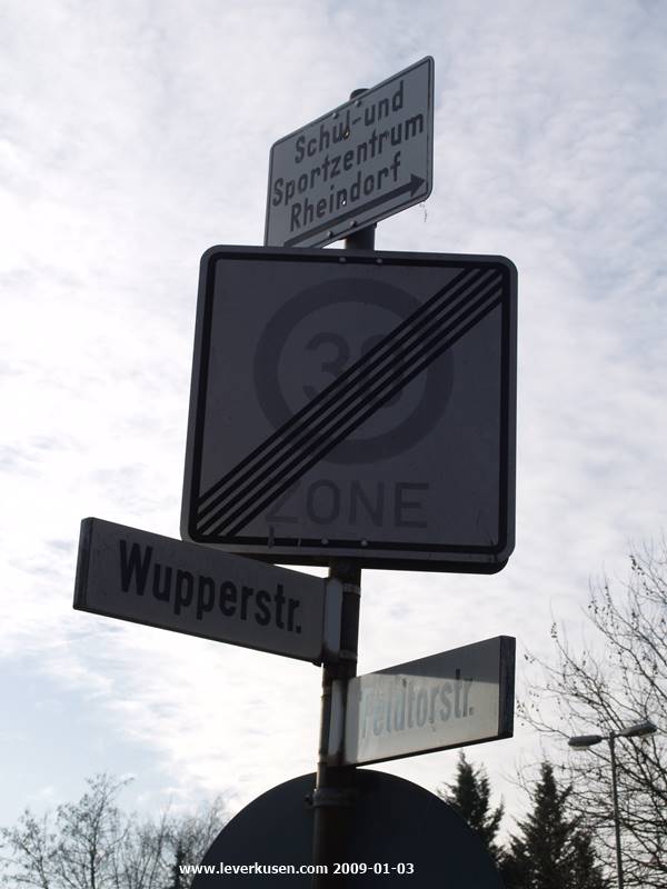 Foto der Wupperstr.: Straßenschild Wupperstr.