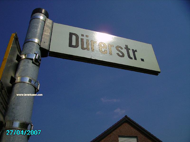 Straßenschild Dürerstraße