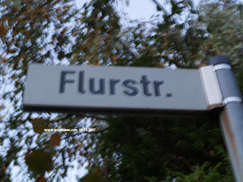 Foto der Flurstr.: Straßenschild Flurstr.