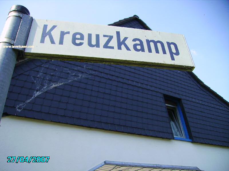 Foto der Kreuzkamp: Straßenschild Kreuzkamp