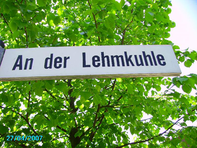 Foto der An der Lehmkuhle: Straßenschild An der Lehmkuhle