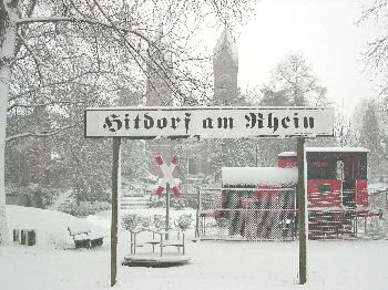 Dampfspeicherlokomotive im Schnee