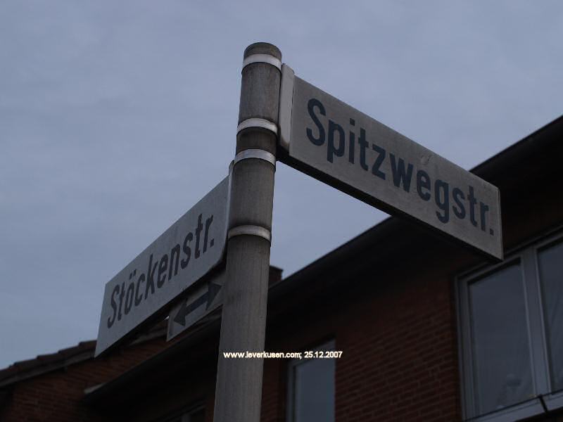 Foto der Spitzwegstr.: Straßenschild Spitzwegstr.
