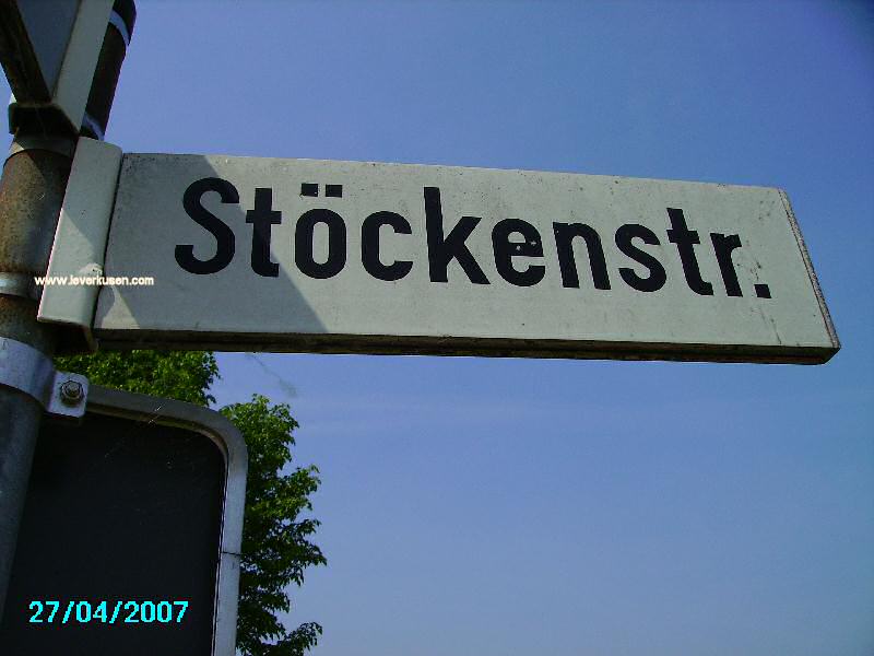 Foto der Stöckenstr.: Straßenschild Stöckenstraße