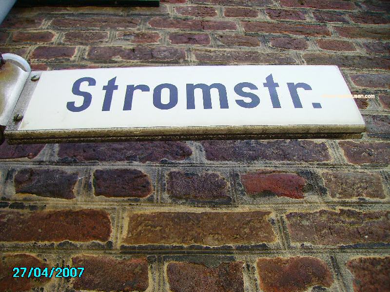 Foto der Stromstr.: Straßenschild Stromstraße