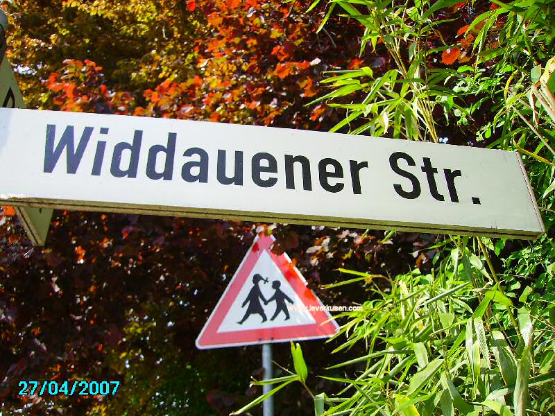 Foto der Widdauener Str.: Straßenschild Widdauener Str.