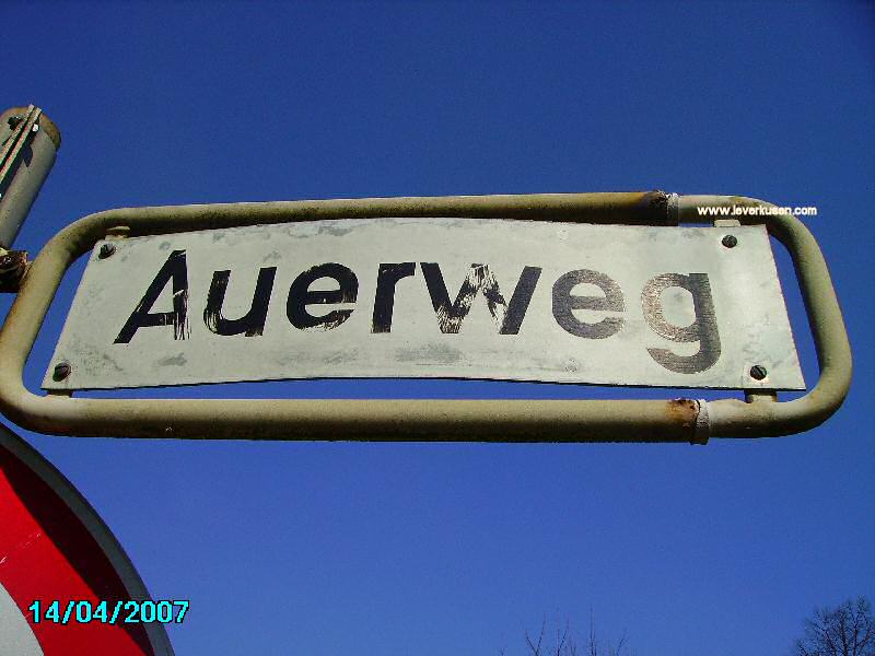 Foto der Auerweg: Straßenschild Auerweg