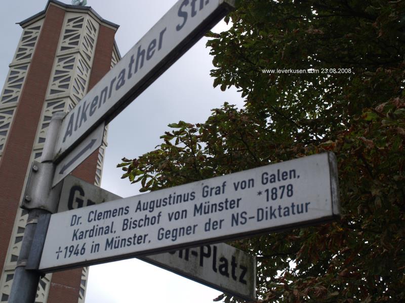 Foto der Graf-Galen-Platz: Straßenschild Graf-Galen-Platz