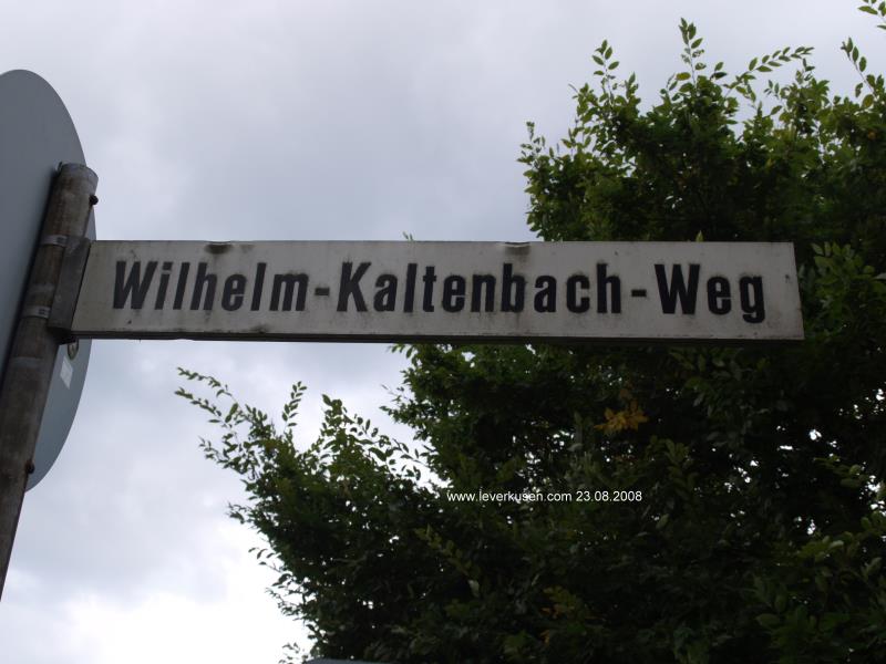 Foto der Wilhelm-Kaltenbach-Weg: Straßenschild Wilhelm-Kaltenbach-Weg