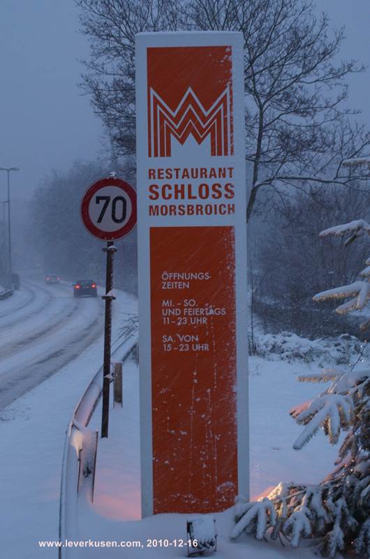 Schloßrestaurant, Schild