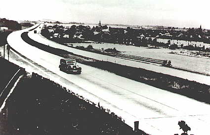 Reichsautobahn Kln-Dsseldorf, Hintergrund Opladen 1938 (19 k)