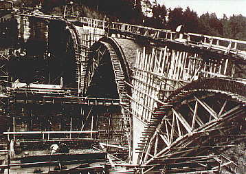 Bau der Autobahn an der Lambertsmhle/Burscheid (1938) (28 k)