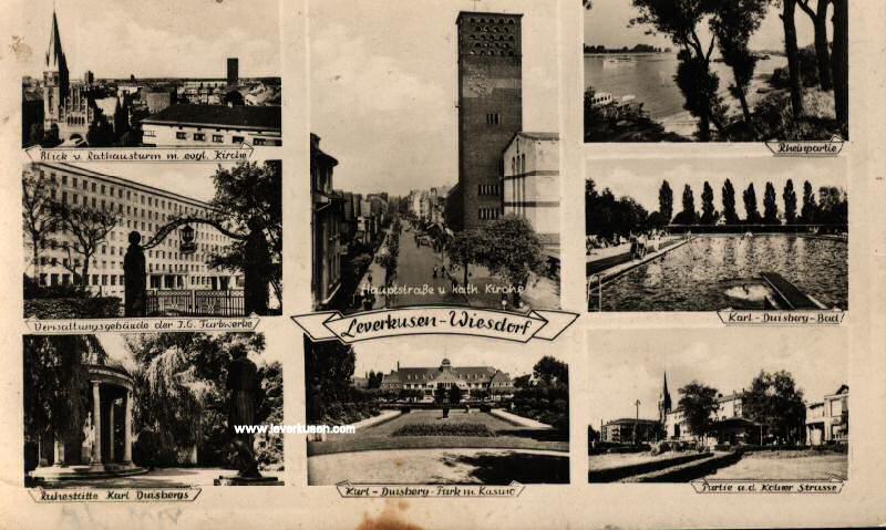 Leverkusen, Postkarte: 8fach Karte