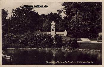 Kriegerdenkmal im Ratiborer Eichendorffpark