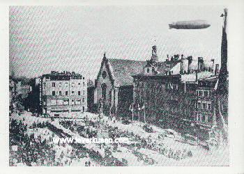 Zeppelin über dem Ratiborer Ring