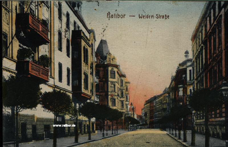 Weiden-Straße in Ratibor