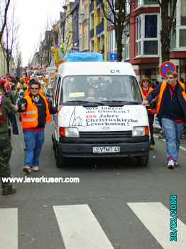 Karnevalszug Wiesdorf 2006: Wagen 100 Jahre Christuskirche