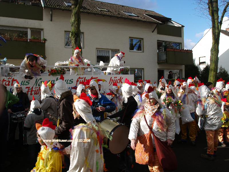 Schlebuscher Karnevalszug 2008: Neuenhaus-Hühner