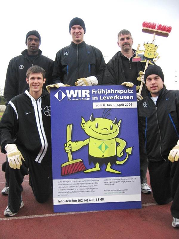 Brandon Woudstra (vorne), Kenny Lowe, Scott Ungerer, Achim Kuczmann und Gordon Geib